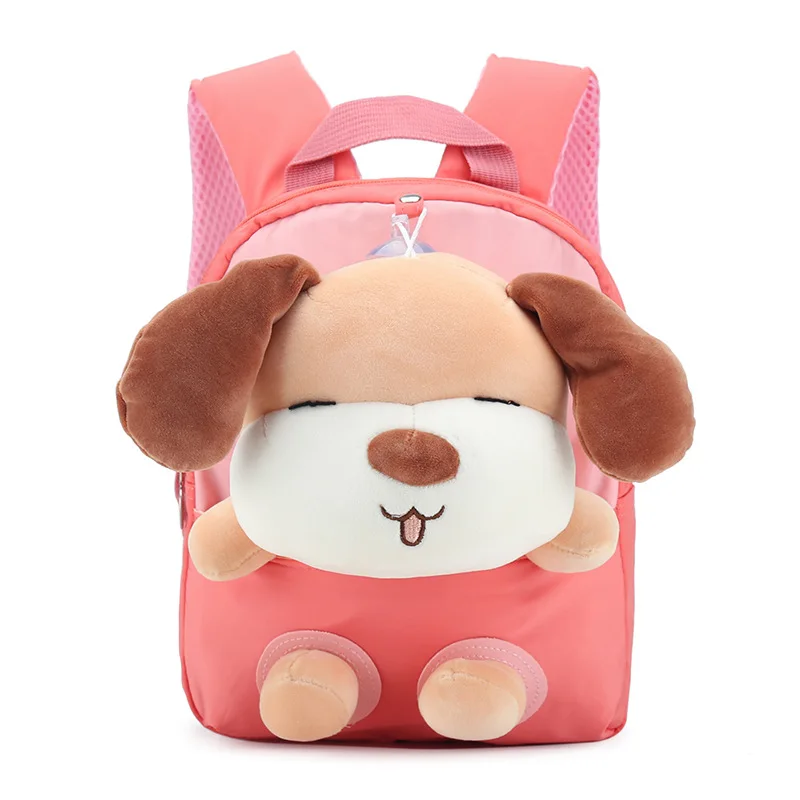 2024 New Plush puppy kids backpack girls lightweight preschool backpack Cartoon cute backpack small children\'s kindergarten bags