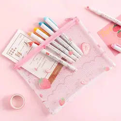 New Arrival kreatywny A4/A5/B6/Mini Kawaii truskawka brzoskwinia Folder Organizer na biurko aktówka szkolne materiały biurowe