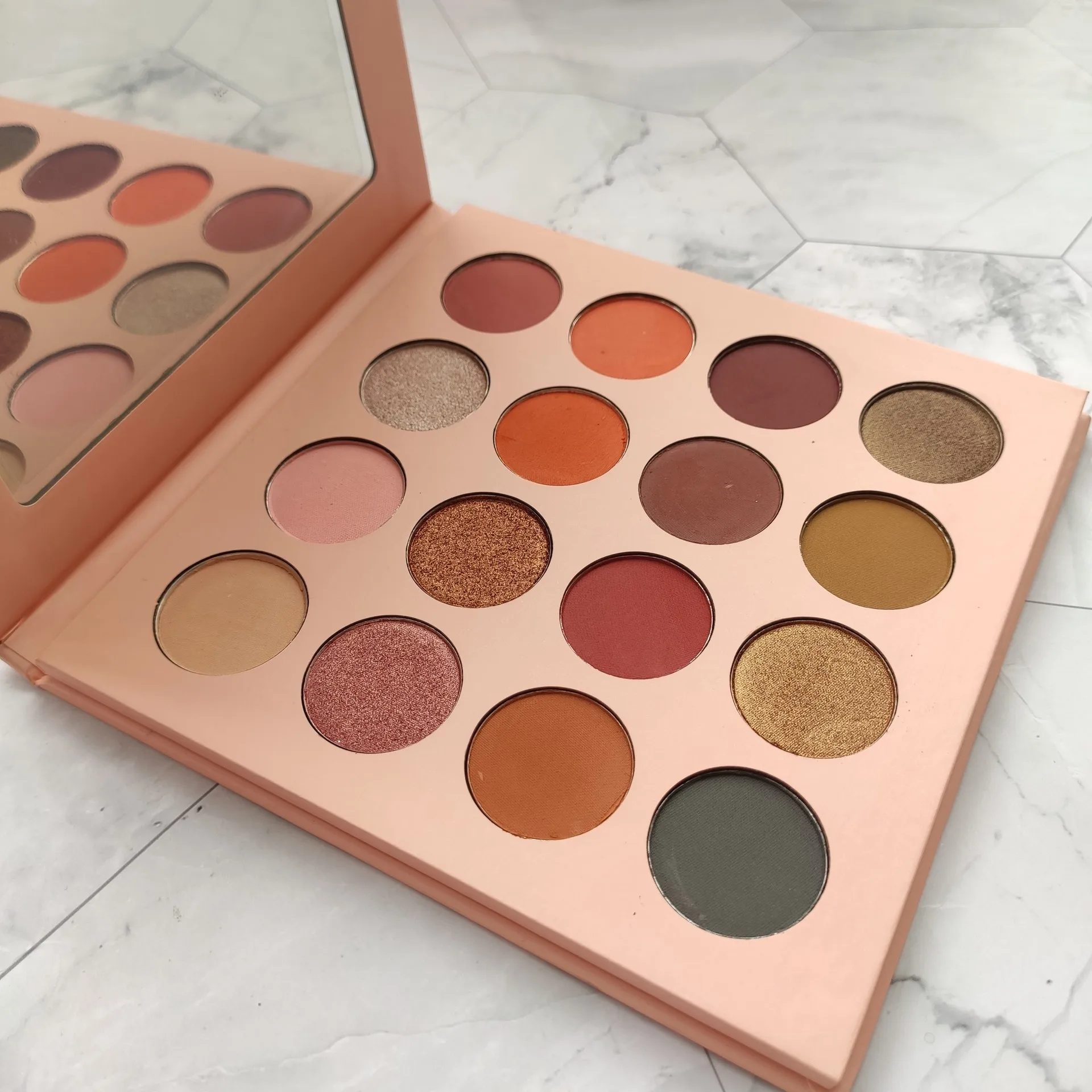 Palette de fards à paupières rose, vente en gros, produits de marque privée, maquillage personnalisé, sans Logo, nuances naturelles, Nude, cosmétiques, 30 pièces/lot