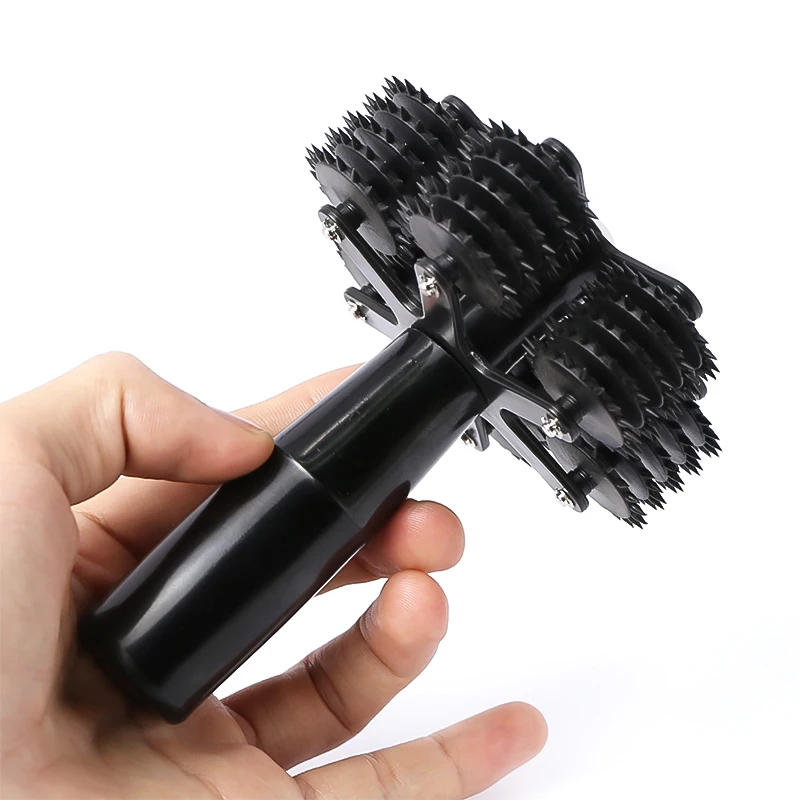 

5 Rows Big Prick Roller Spiked Wartenberg Pinwheel Pin-pricking Sensation Wheel Roller BDSM Tool Sex Toys for Couple