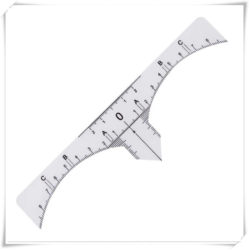 Règle à sourcils, pochoir à sourcils 10 pièces, règle de Microblading, modèle de sourcil jetable, autocollant de règle, outil de forme de sourcil