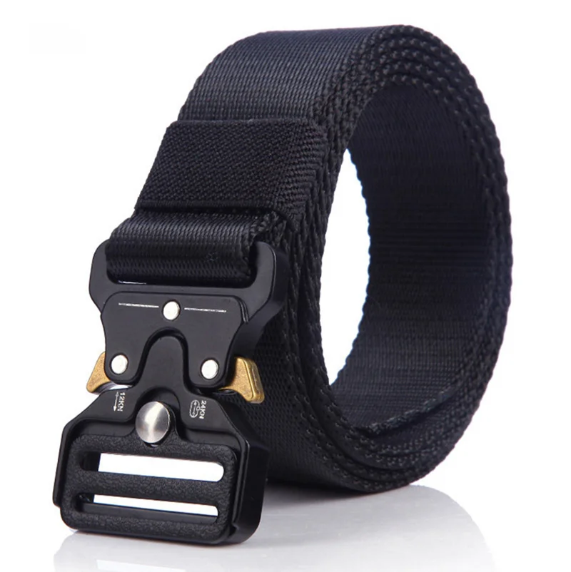 3,2cm Taktischer Gürtel für Männer Militärqualität Nylon Schnellverschluss Robuster Outdoor-Wandergürtel mit Legierungsschnalle – Detail 2