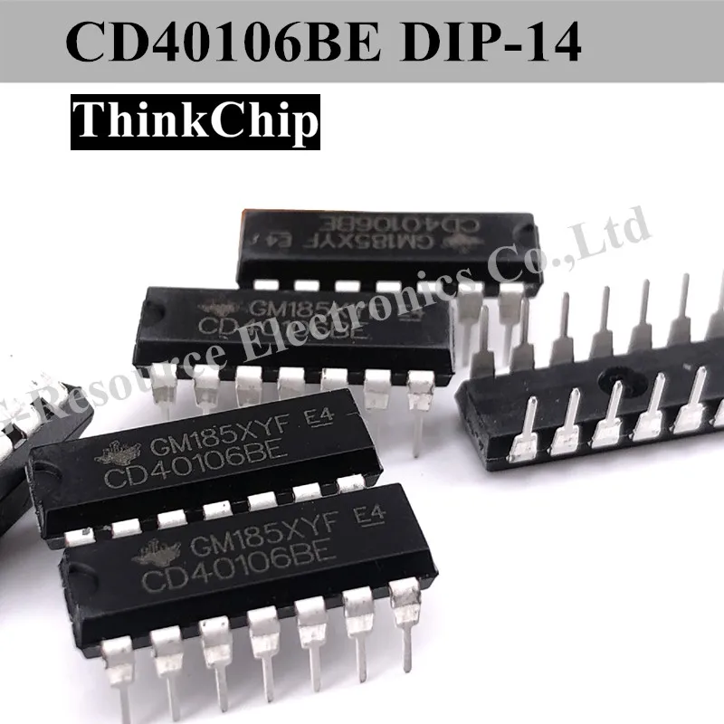 (10 قطعة) CD40106BE DIP-14 CD40106 DIP14 40106BE DIP CMOS عرافة شميت مشغلات