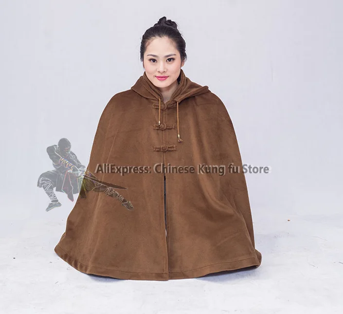 

Men's Women's Warm Meditation Cloak Buddhist Monk Cape Shaolin Kung fu Uniform Chan Zen Masters Coat