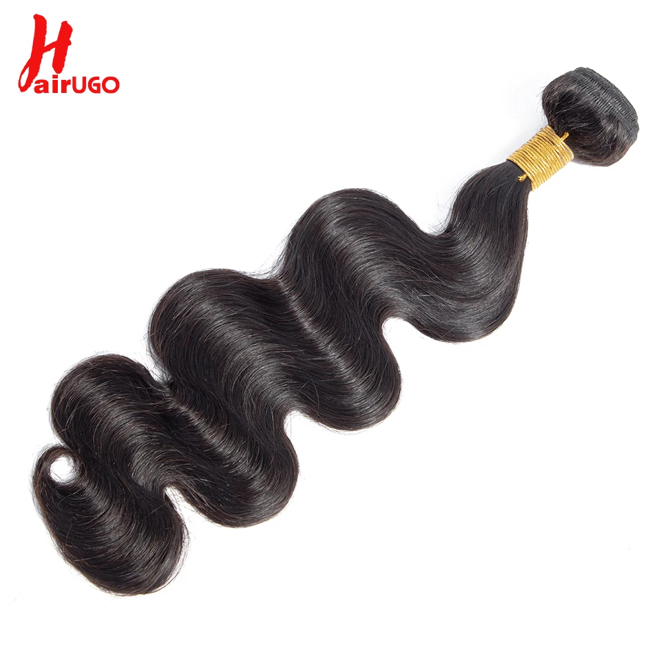 Body Wave บราซิลผมสานธรรมชาติ100% Human Hair Bundles 1/3/4บราซิลร่างกาย Wave ผม Non-Remy HairUGo