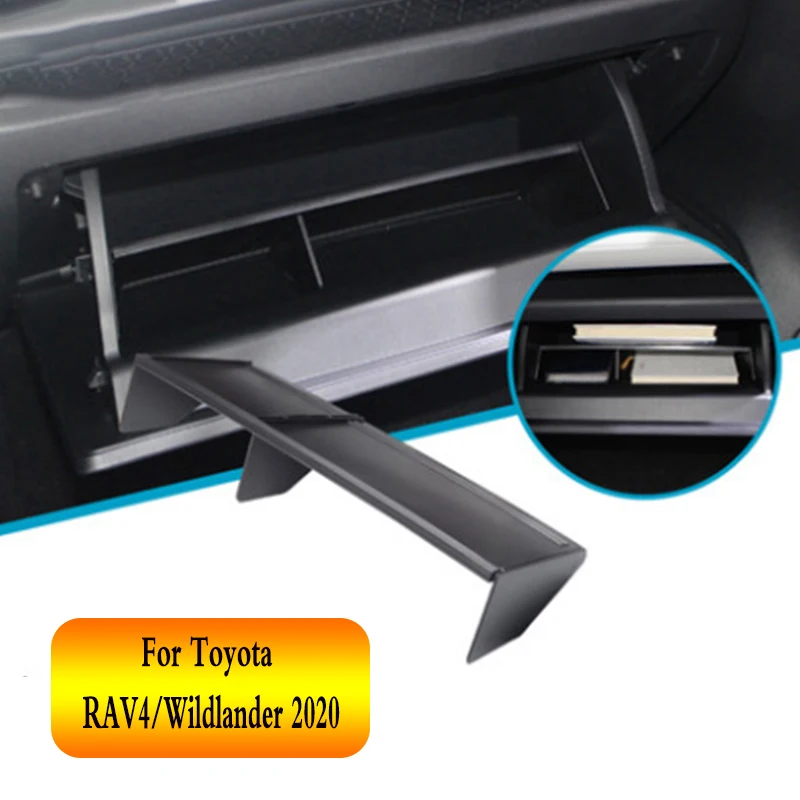 ABS Material Co-pilot Glove Box Partition For Toyota RAV4/ Wildlander 2020 Separate Classified Storage Box  Interior Decoration