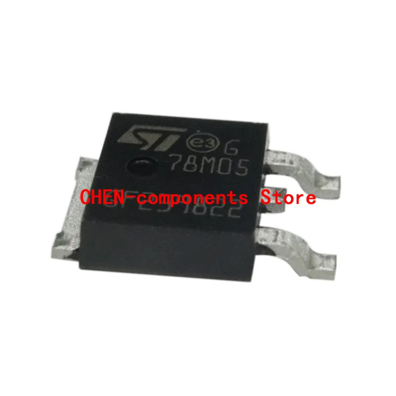 regulador de tres terminais chn st l78m05 cdt tr regulador de tres terminais 78m05 smd para252 5v com 10 pecas 01