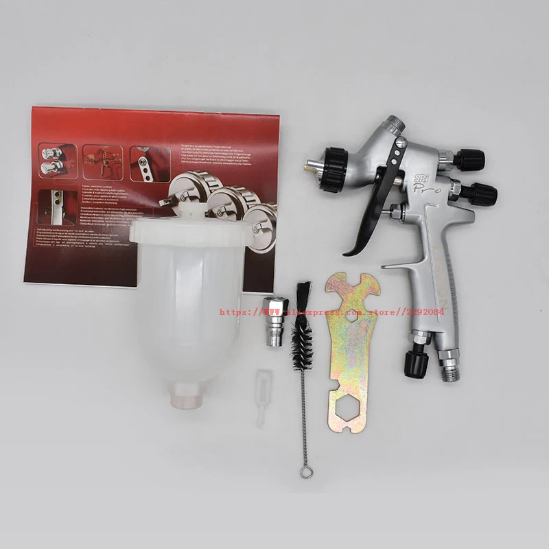 MINI88 Spray Gun SRi Pro 1.2mm Gravity Feed HVLP Paint Sprayer with 250ml cup Paint Gun Water Based Air Spray Gun Airbrush