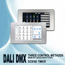 7 inch DALI touch screen master controller; DALI  light control system;DC12V  at most 128 channels DALI lighting devices  DL103B