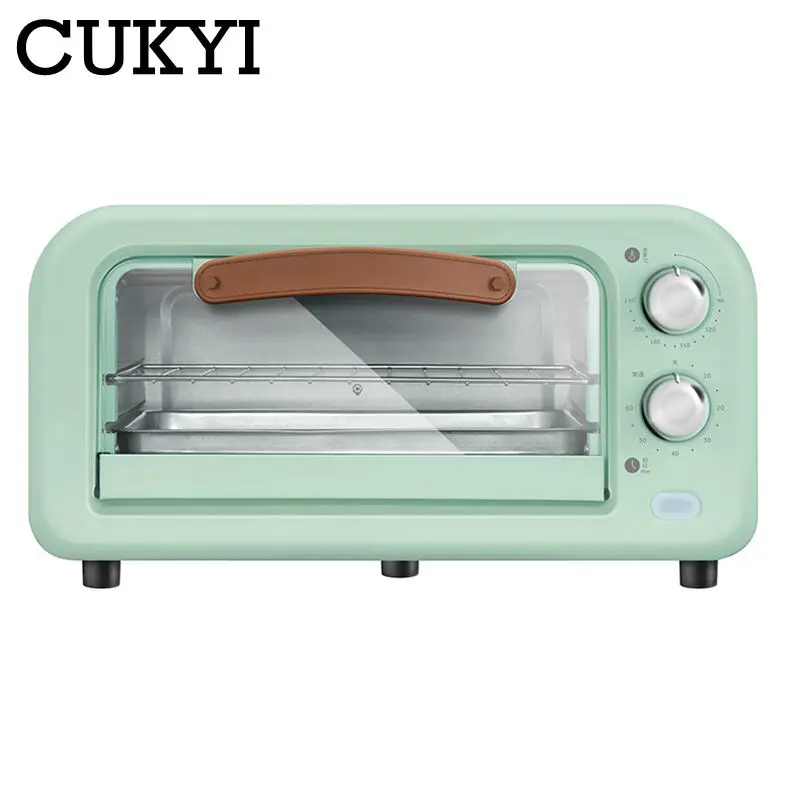 CUKYI Mini Multifunctional Bake Oven 12L Household cookies Cake Chicken Pizza Crepe Baking Machine Household Electric ovens