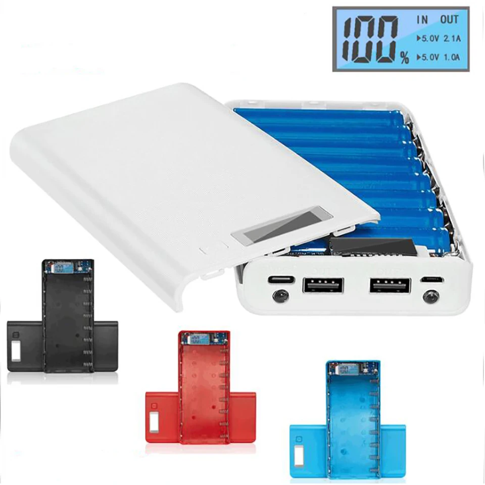 18650 pojemnik na baterie Case 5V typ C USB Power Bank Box ładowarka do telefonu komórkowego dla iphone 5 6 7 8 dla xiaomi dla samsung