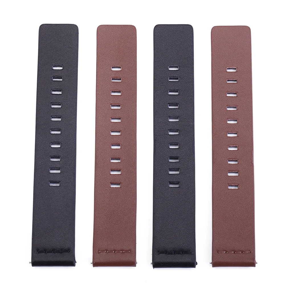 Italian Oily Genuine Leather Watch Band 18 20mm 22mm 24mm For Samsung Galaxy Watch 42mm 46mm SM-R810/R800 Quick Release Strap