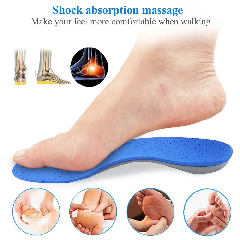 EiD High Quality EVA Orthopedic Insole For Flat Feet Arch Support Shoes Sole Orthotic Insoles For Men And Women Shoe Pads Unisex