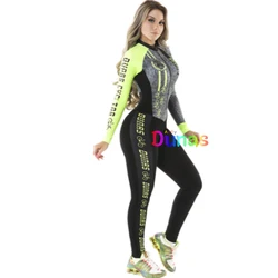 DUNAS Macaquinho Ciclismo Feminino Cycling Monkey Long Sleeve Macacão Clothing Sets Professional Team Triathlon Gel Pants