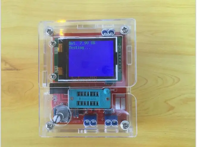 Kits diy tft lcd m328 transistor tester lcr diodo capacitância esr medidor de tensão pwm onda quadrada gerador de sinal de freqüência