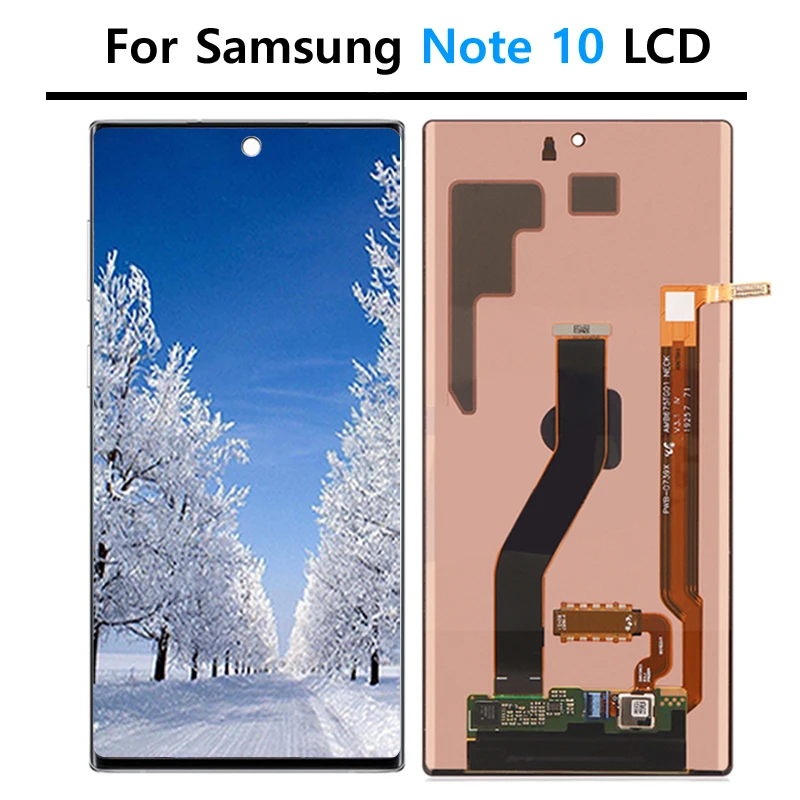 Test Display For Samsung Galaxy Note 10 Touch Screen N970 N970F LCD Display Touch Screen Digitizer With Frame