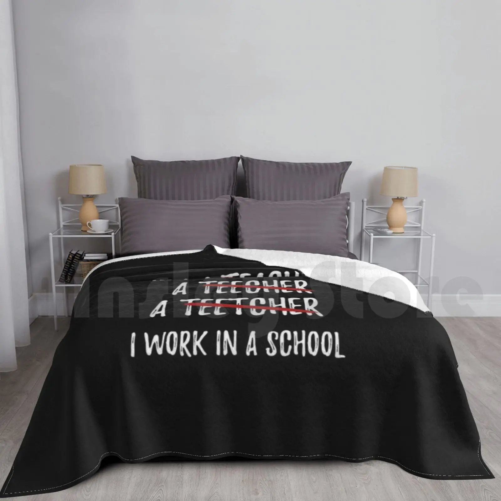 

Funny English Teacher Spelling Joke Blanket Super Soft Warm Light Thin Funny English Teacher Funny English Teacher English