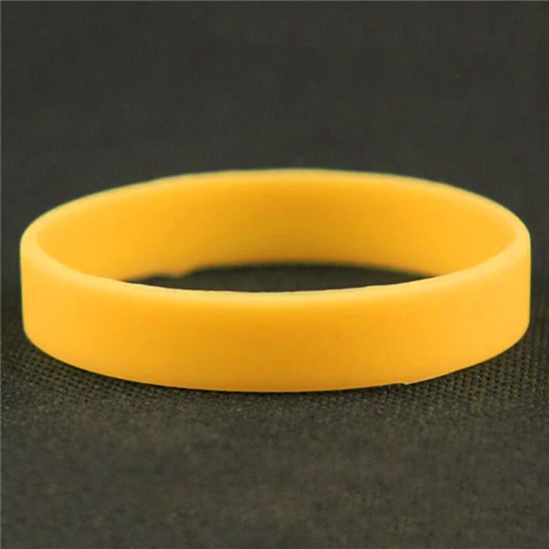 Silicone Rubber Wristband Flexible Wrist Band 12 Colors Cuff Bracelet Sports Casual Bangle For Women Men Wholesale Браслет