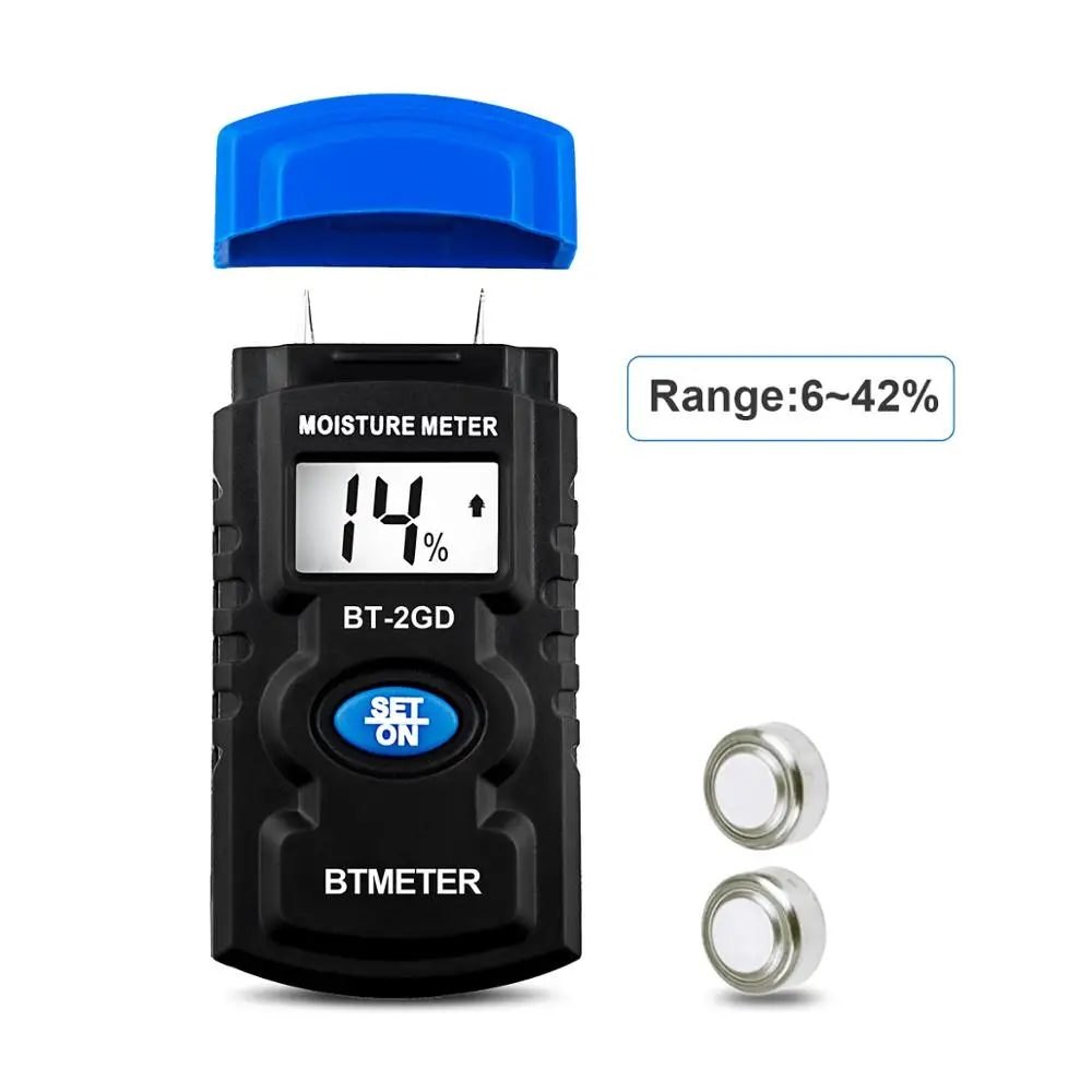 

Pin Type Digital Moisture Meter Water Leak Detector Wood Humidity Tester Hygrometer Damp Detector With LCD Backlight