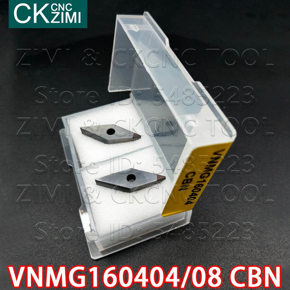VNMG160404 CBN VNMG160408 CBN Lưỡi Kim Cương Khối Boron Nitride Chất Lượng Cao Bên Ngoài Dụng Cụ Xoay Carbide Lắp VNGA Cho Thép Không Gỉ