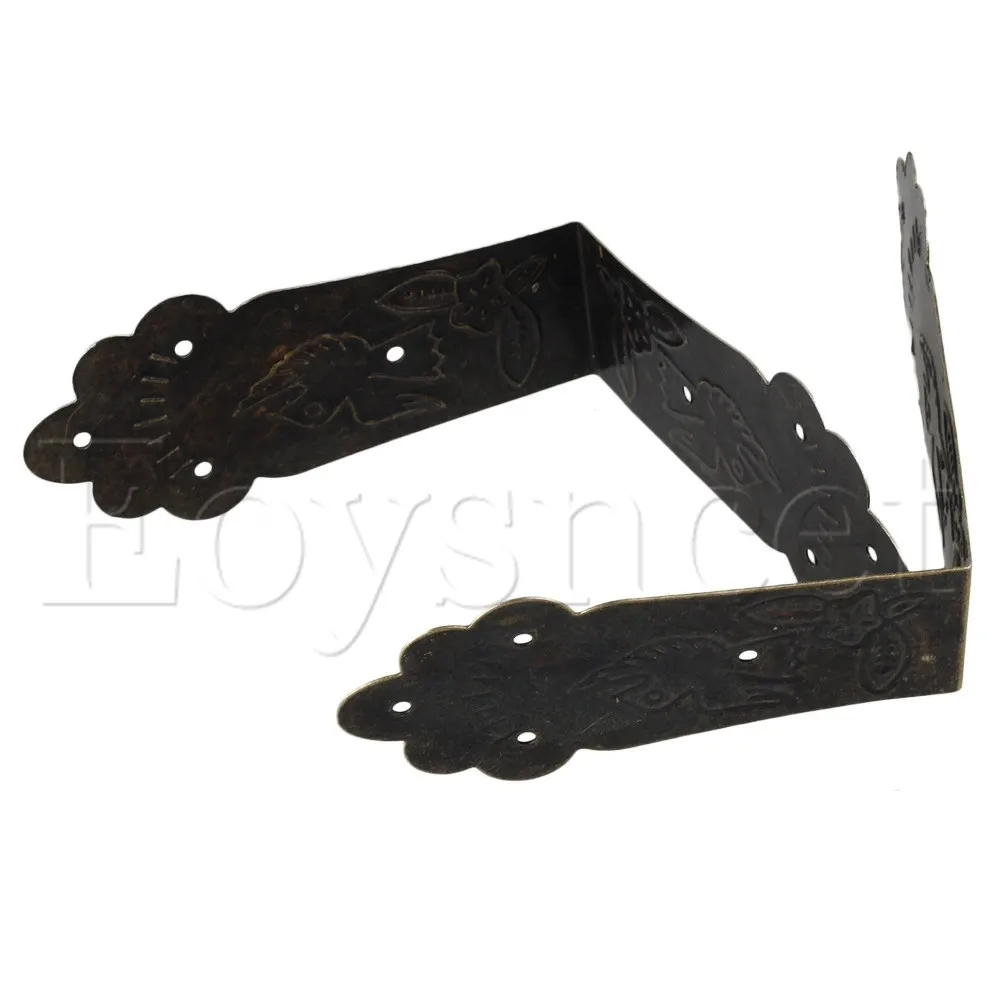 10PCS Vintage Corner Protectors Building Hardware Table Edge Cover DIY 134x31MM