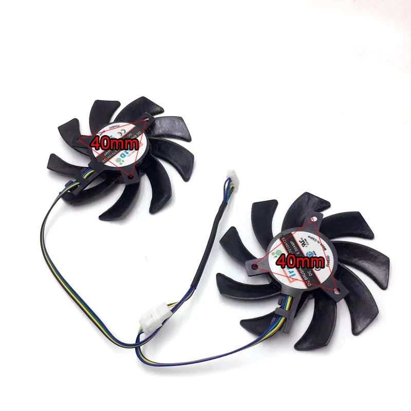 NOVA 85MM FDC10H12S9-C 4PIN FD7010H12S Dual Fan Cooler Para Substituir Safira R9 270X 280X HD7870 HD7950 HD7850 HD6850 Ventiladores de Refrigeração