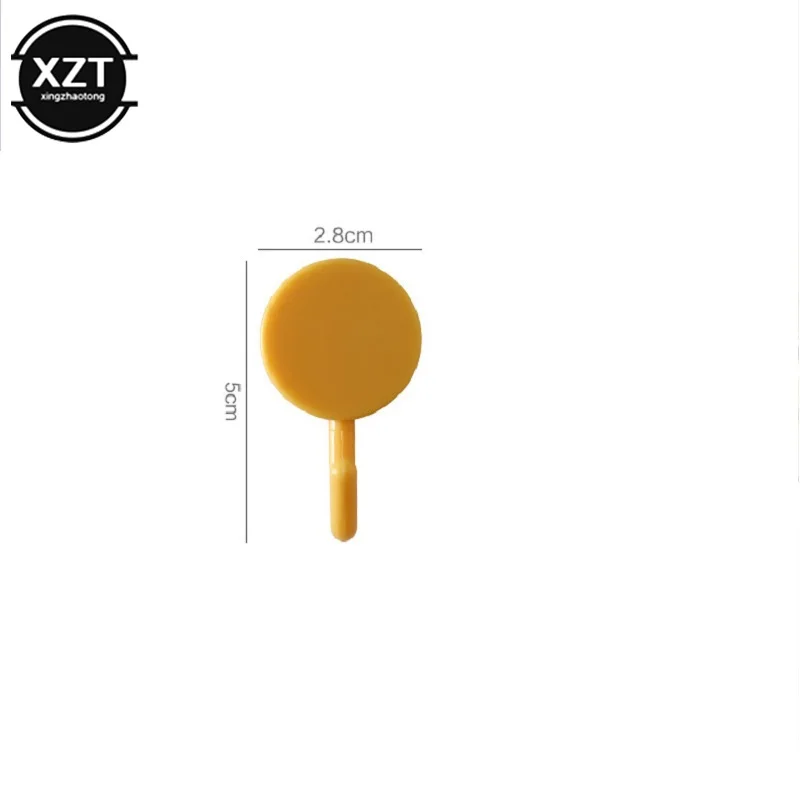 10pcs/lot Creative Sticker Hook Free Punch Wall Sticker Seamless Hook Key Placement Classification For Kitchen Bathroom Storage