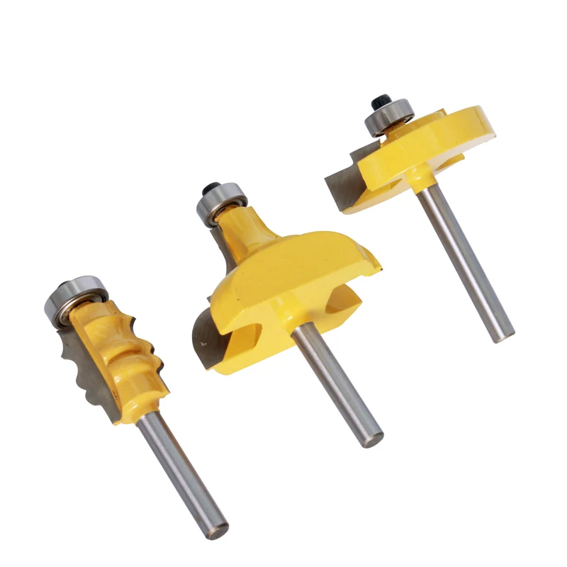 Imagem -02 - Chwjw-grande Corte Cortador de Madeira para Carpintaria Ferramentas Elétricas Picture Frame Moldagem Router Bit Shank mm 13 Pcs