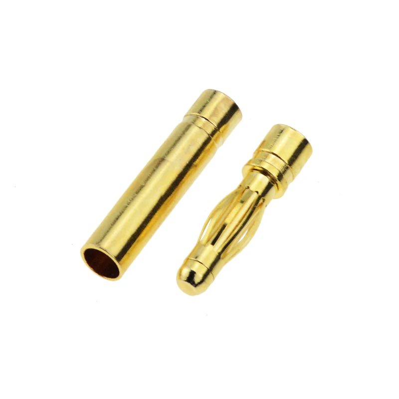 10Pair 4mm RC Battery Gold-plated Bullet Banana Plug Male Female Bullet Banana Connector