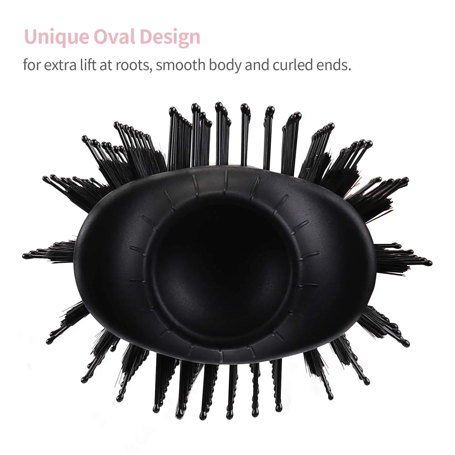 One Step Hair Dryer & Volumizer Hot Air Paddle Styling Brush Negative Ion Generator Hair Straightener Curler Hot Air Brush Comb