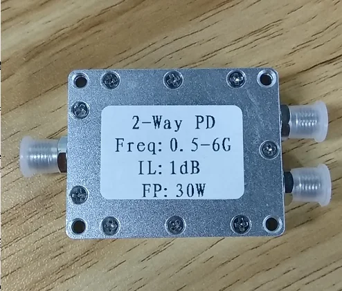 

Высококачественный двойной делитель мощности RF 0,5-6 ГГц 30 Вт корпус из алюминиевого сплава с ЧПУ