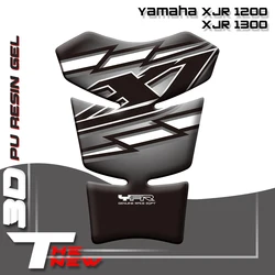 오토바이 스티커 고품질 연료 탱크 스티커 Fishbone 보호 데칼 Yamaha XJR 1200 XJR 1300 용 3D 탱크 패드