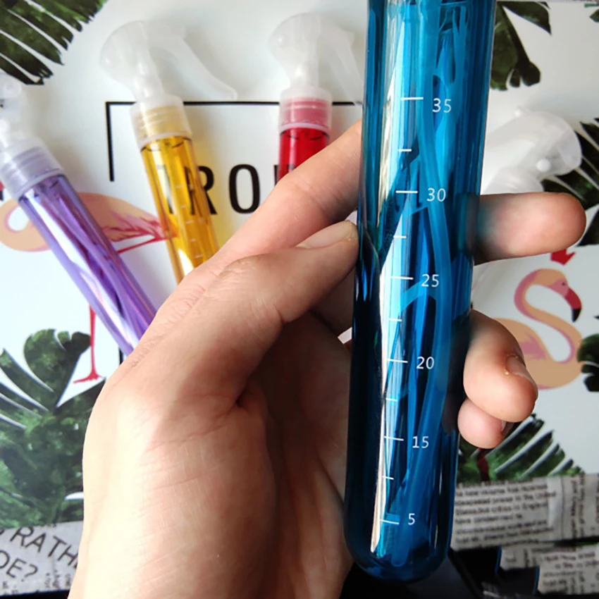 35Ml Lọ Chiết Di Động Du Lịch Bình Chứa Bằng Nhựa Trong Suốt Khử Trùng Bình Atomizer Trống Nhỏ Chai Xịt