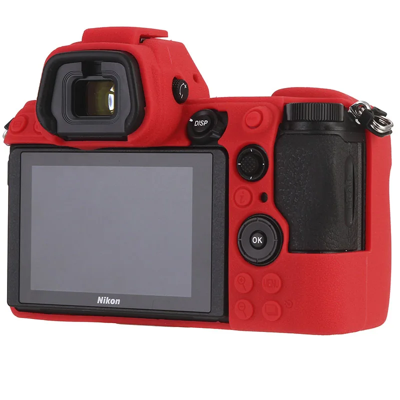 Чехол для камеры Nikon Z7 Z6, силиконовый защитный чехол с высококачественной текстурой личи для Nikon Z7 Z6, защитные чехлы для сумки для камеры