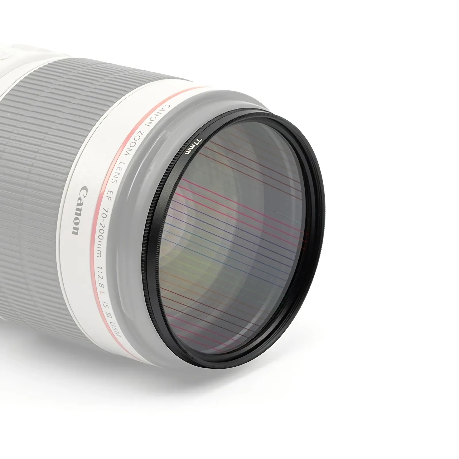 Фильтр для объектива с голубыми радужными полосками, специальные эффекты, анаморфное Оптическое стекло 77 мм/82 мм, расклешенный фильтр для камеры с вращающимся кольцом для DSLR