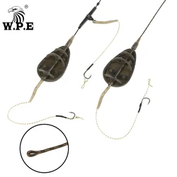 W.P.E carp fishing 1pcs 40g-80g European carp fishing group method feeder drill hair core wire method ARC flat fishing tackle