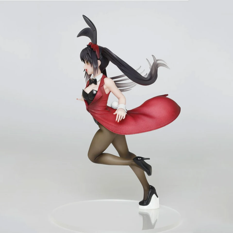 Glazovin Original Genuine Taito Coreful Date A Live Tokisaki Kurumi Bunny Girl Ver PVC Action Figure Model Toys For Kids