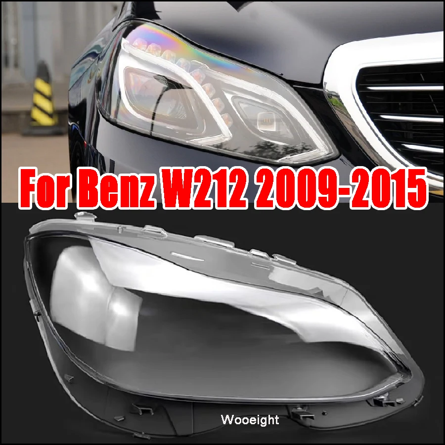 

Wooeight Car Shell Cover Clear Shade Caps Car Headlamp Lens Back House Case Fit For MERCEDES BENZ E Class W212 2009-2013 2015