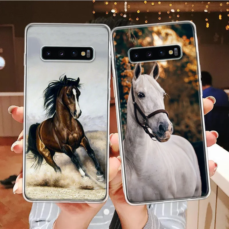 Horse Great Beauty Galloping Silicon Call Phone Case For Samsung Galaxy A51 A50 A71 A70 A41 A40 A31 A30 A21S A20E A10 A6 A7 A8 A