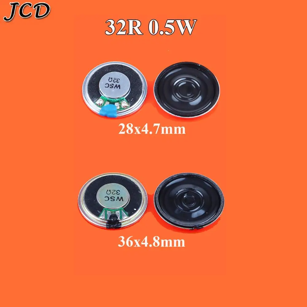 JCD Speaker 32ohm 0.5w 32R 0.5W diameter 28mm 36mm  small horn loudspeaker