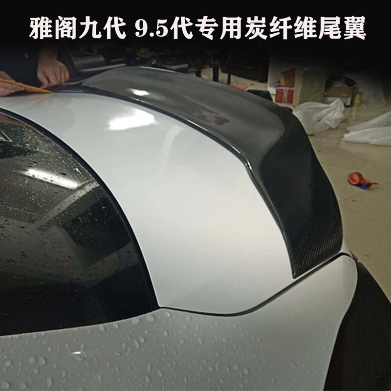 for For Honda Accord 9 Carbon Fiber rear boot Wing Spoiler Rear Roof Spoiler Wing Trunk Lip Boot Cover