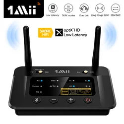 1Mii B03Pro Nadajnik Bluetooth 5.0 Odbiornik aptX LL HD CSR8675 HiFi 32bit DAC 3.5mm Aux Bluetooth Adapter do telewizora PC Słuchawki