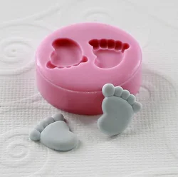 Very Very Tinny (12mm)Mini Feet/Foot Shape Candy Candle Mold Silicone Cake Baking Tools Plaster Resin Mould DIY Handmade Crafts