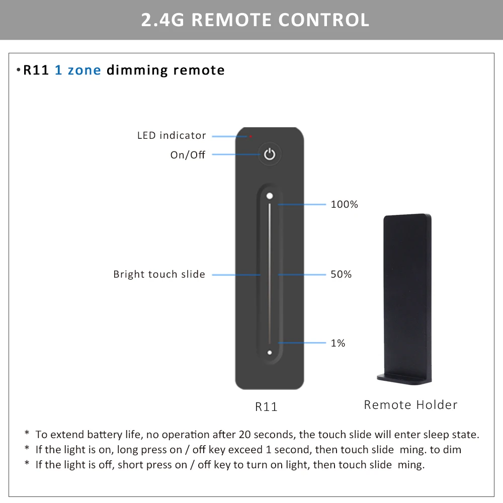 Tuya Dimmer Switch 220V Wifi Smart Life APP 2.4G Wireless RF Remote Control LED Lamp Bulb Light Triac Dimer Controller S1-B-WT