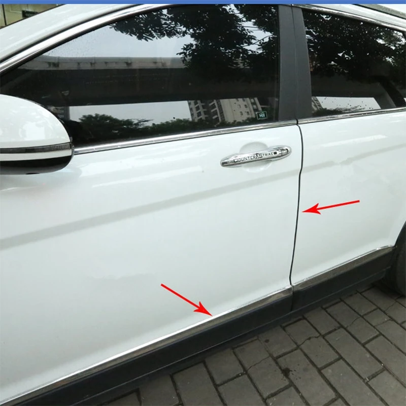 Car Styling Door Edge Scratch Crash Strips Protection For Geely Vision SC7 MK CK Kreuz Gleagle SC7 Englon SC3 SC5 SC6 SC7 Panda