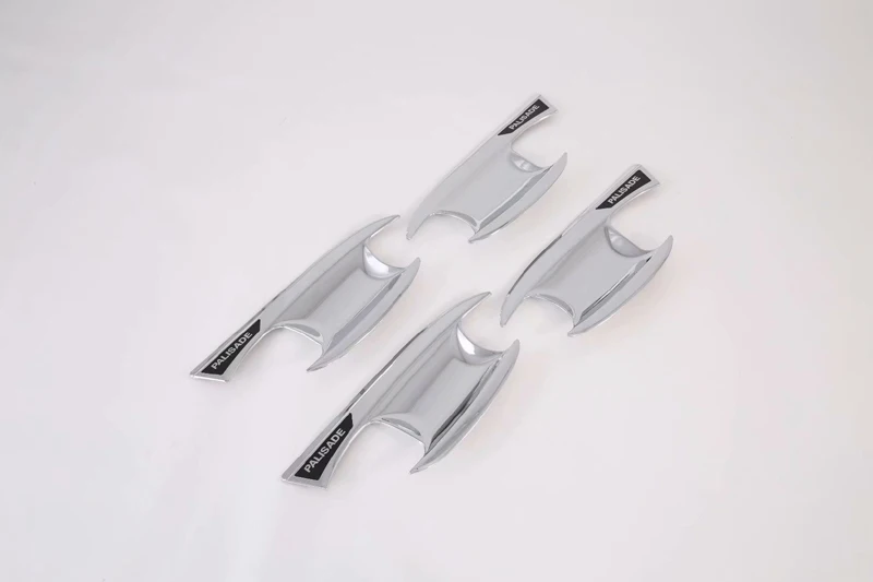 For Hyundai Palisade 2018-2022 ABS Chrome Door Handle Bowl Cover Cup Cavity Trim Insert Catch Molding Garnish