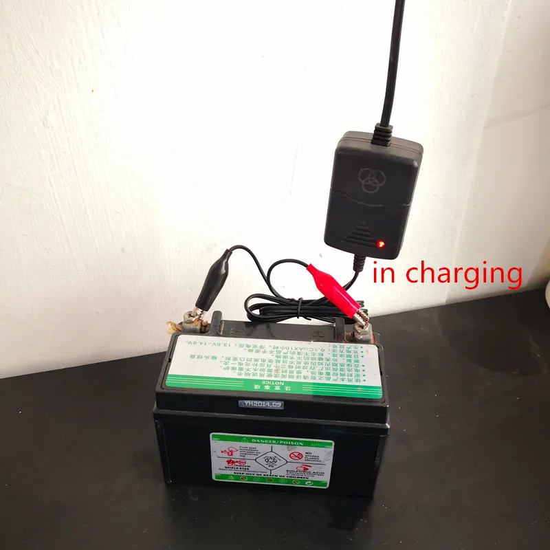 12V 1.5A Automatic Fast Motorcycle Charger For AGM Gel Lead Acid Battery 1.3AH 3AH 5AH 7AH 12AH 20AH With Led Indicator