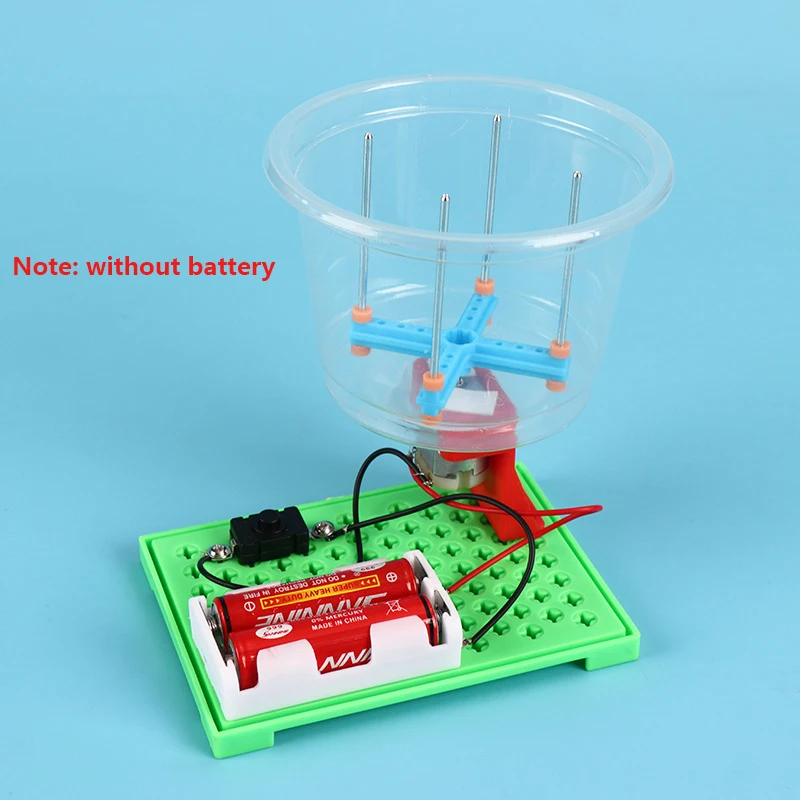 Batidora eléctrica DIY para niños, modelo de juguetes para niños, estudiantes, experimentos de ciencia, Kits de Material educativo de aprendizaje