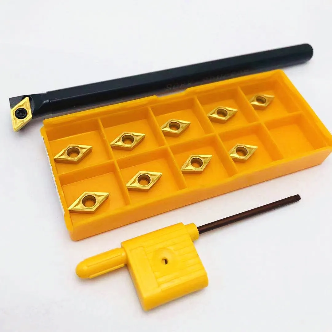 Carboneto insere para S08K SDUCR07 S10K SDUCR07 S12MSDUCR07 S14N-SDUCR07 S16Q-SDUCR07, Interno Torneamento Ferramenta Titular, DCMT070204