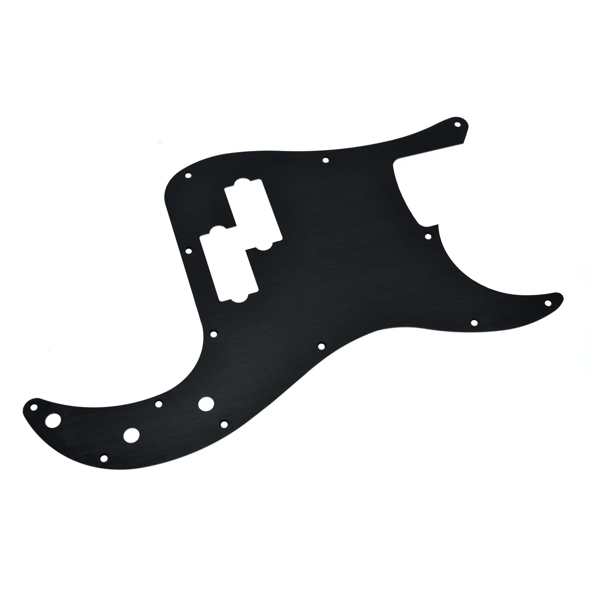 KAISH 13-Hole Metal Aluminium Anodized Precision P Bass Modern Style Standard Pickguard Fits American Fender P Bass Silver